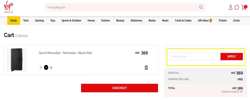 how to use virgin megastore coupon code